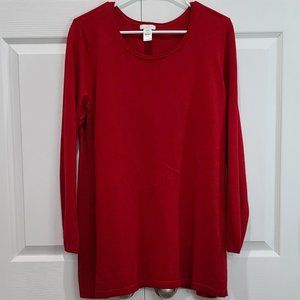 J. Jill Red Sweater, Size Petite Large